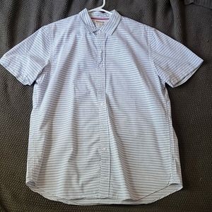 Men's striped Shirt Sleeve Button Down